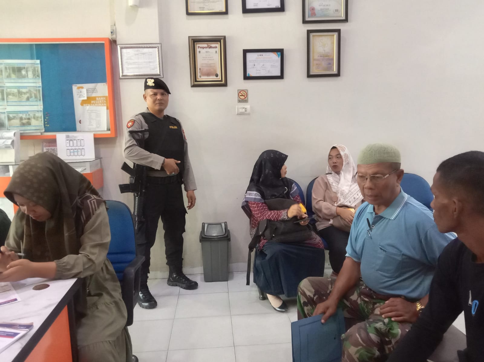 Sat Samapta Polres Batu Bara Laksanakan Pengamanan Objek Vital Perbankan, Situasi Aman Terkendali