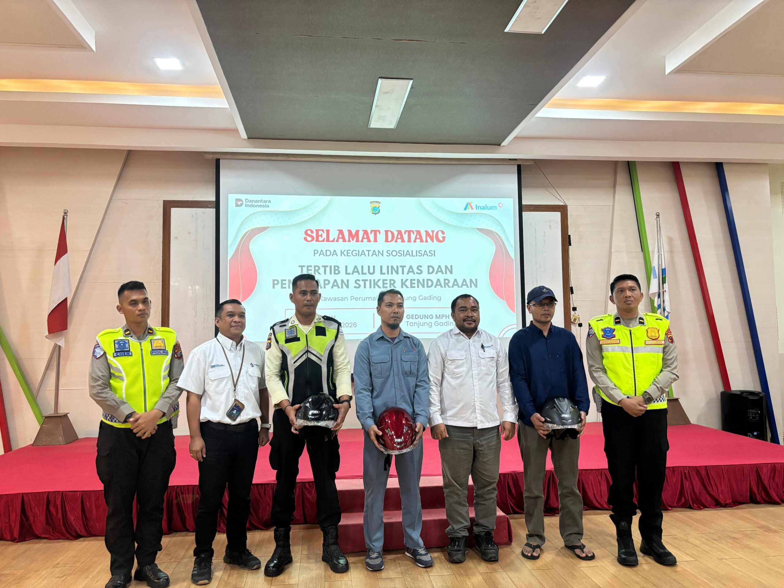 Satlantas Polres Batu Bara Sosialisasikan Tertib Berlalu Lintas di PT Inalum