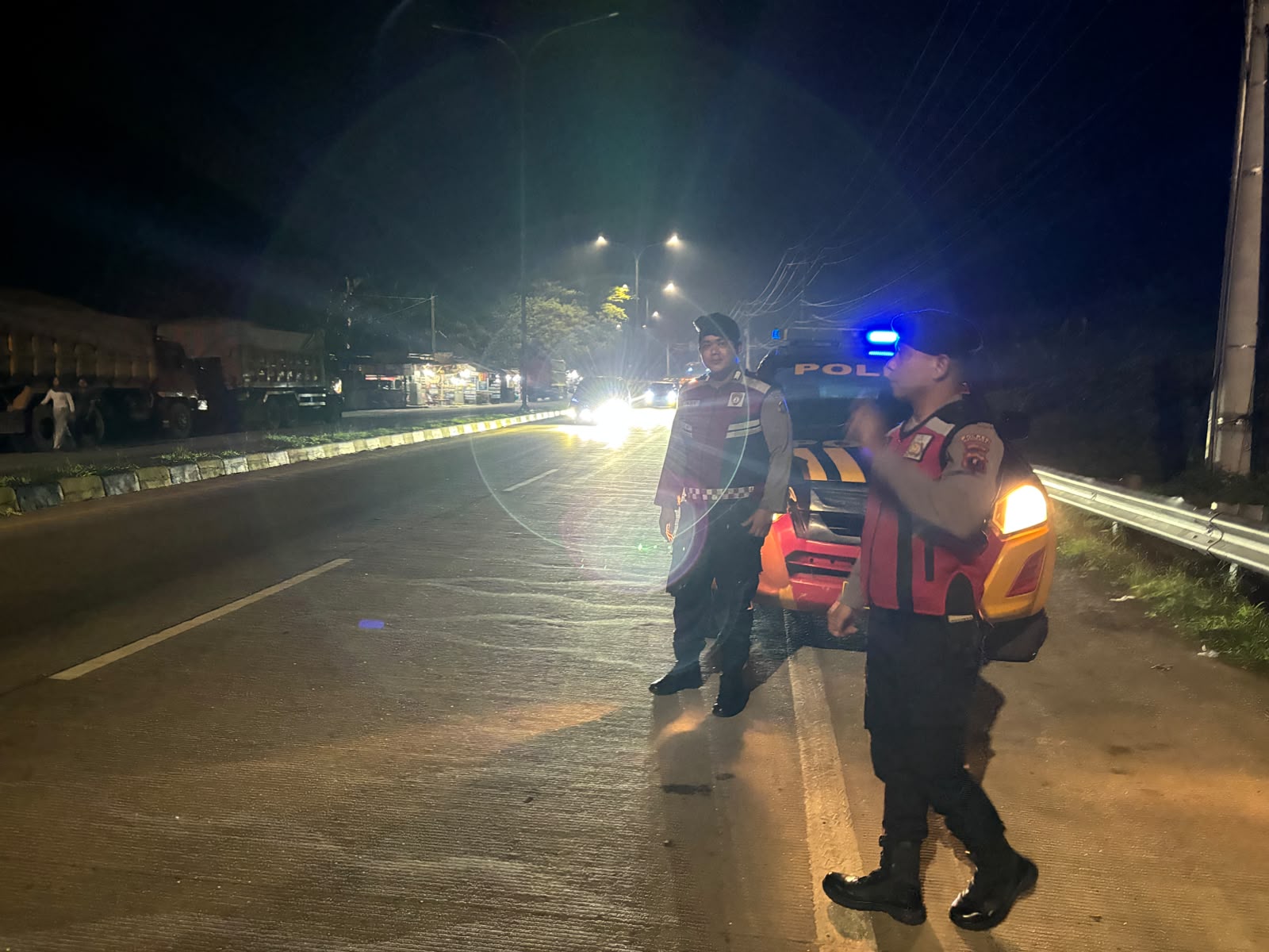 Polsek Talawi Gelar Patroli Malam, Antisipasi Tawuran, Balap Liar, dan Kejahatan Jalanan